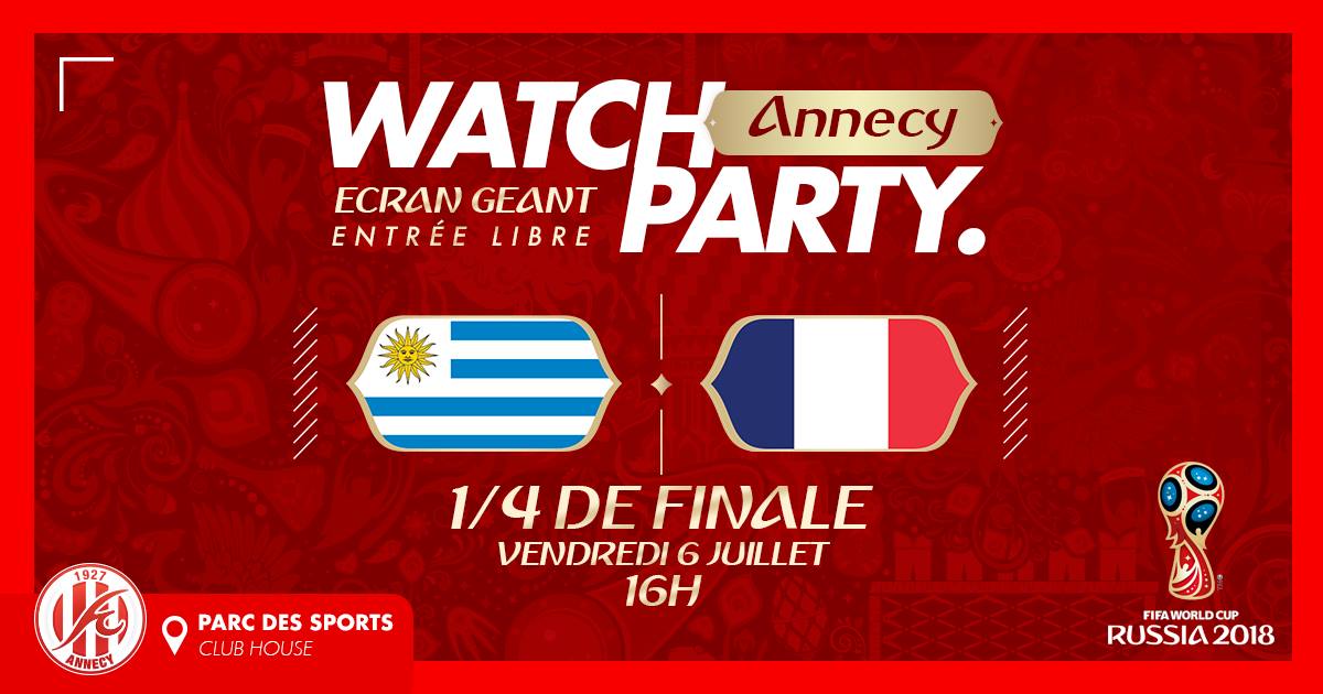 France – Uruguay sur écran géant