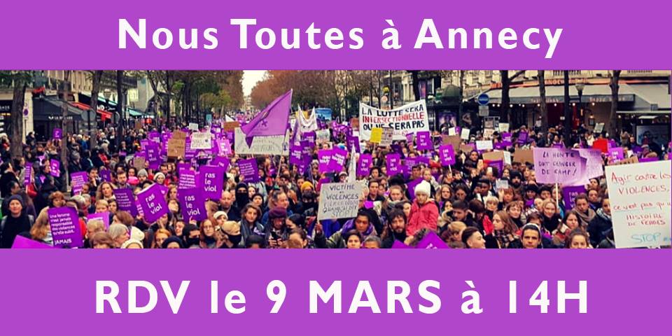 Marche pour les droits des femmes à Annecy
