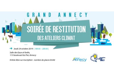 Ateliers climat du Grand Annecy : une grande restitution le 24 octobre